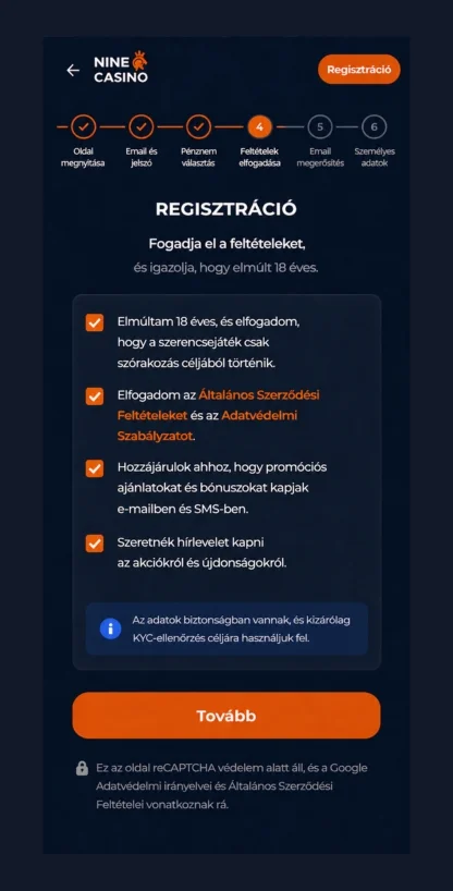 Feltételek elfogadása