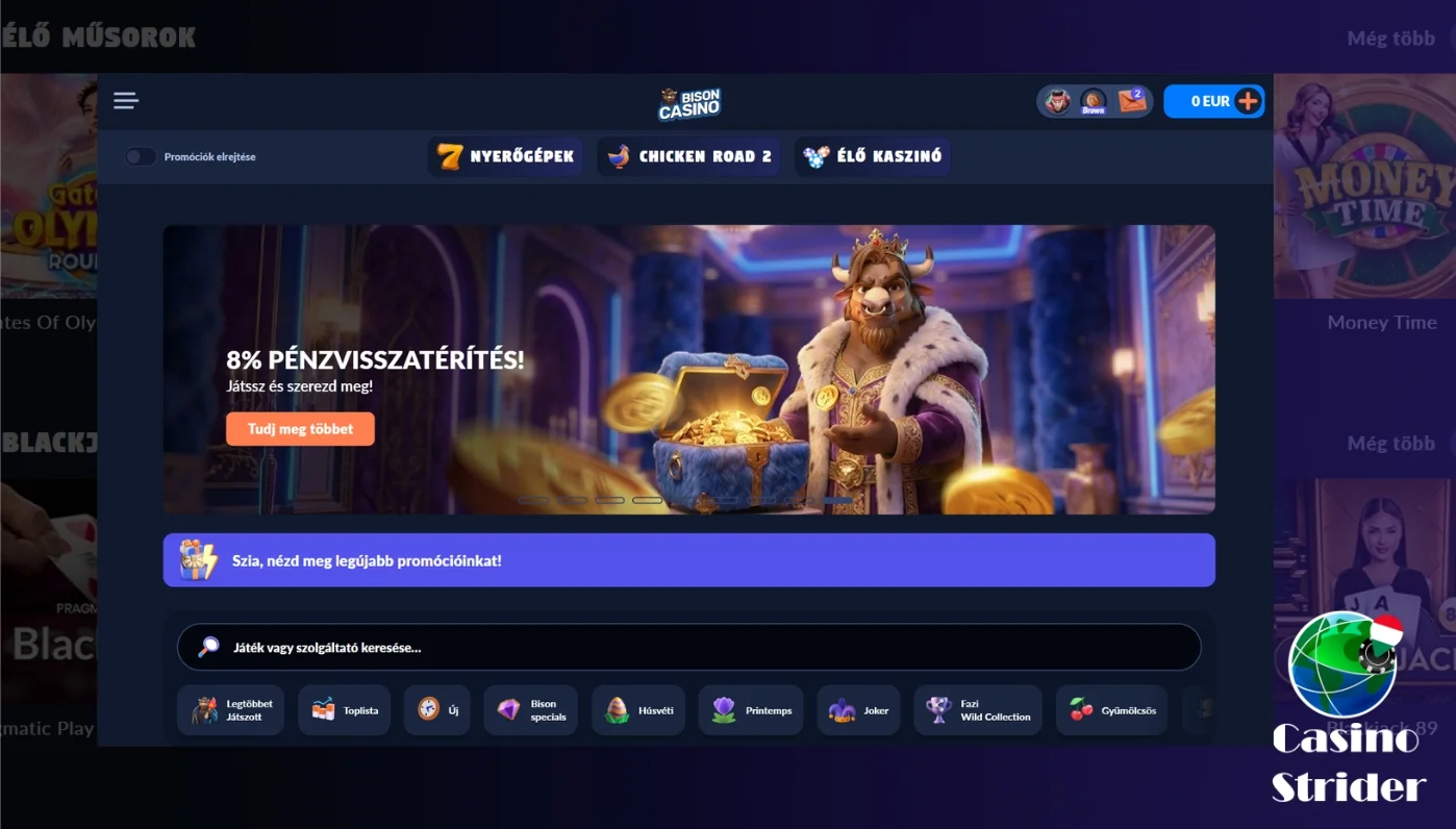 Gyors összegzés Bison casinoban