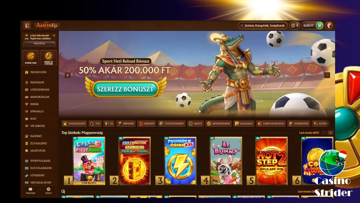 Gyors tények az AmunRa kaszinóról