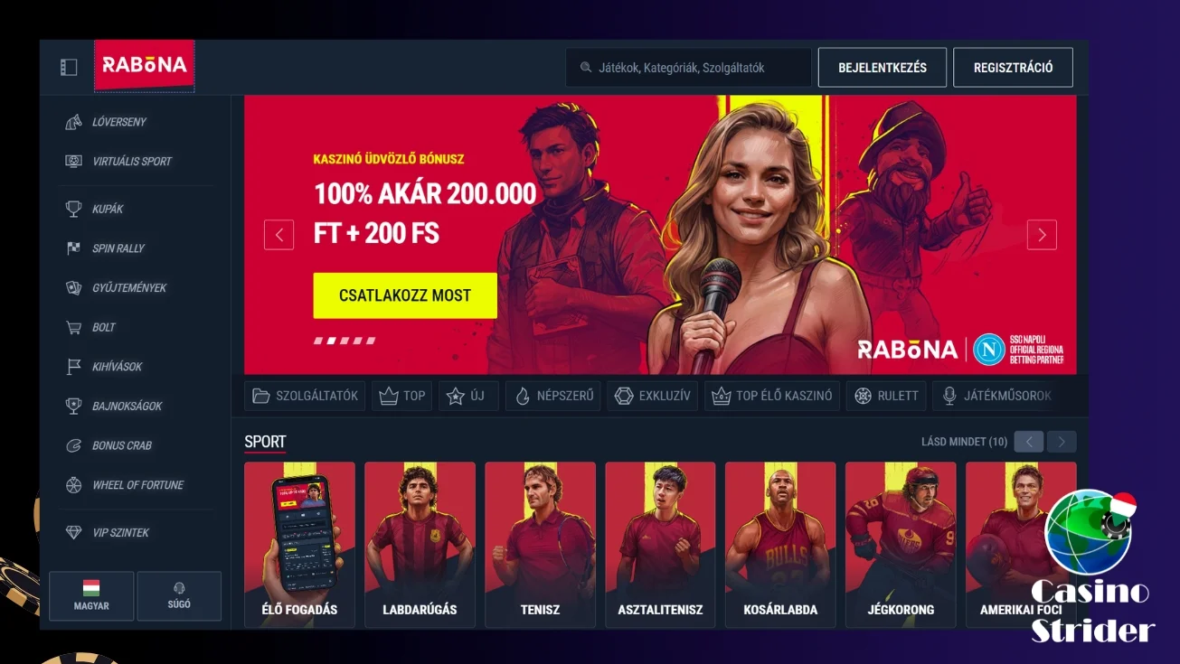 Gyors tények a Rabona Casinóról