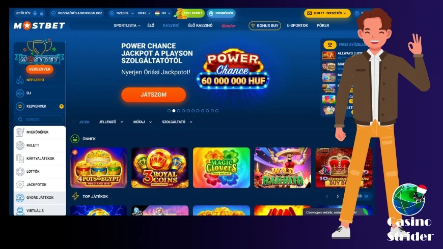 Játékok a Mostbet kaszinóban