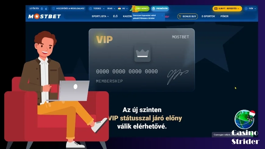 VIP és hűségprogram – szintek és előnyök