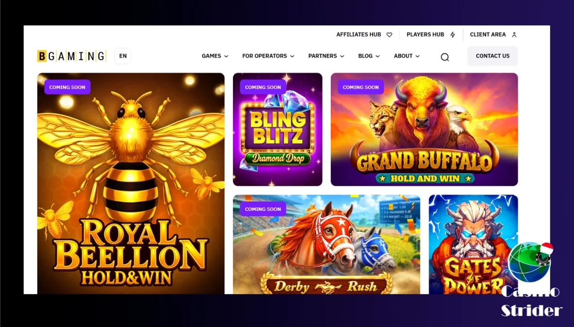 BGaming Legjobb Játékfejlesztői