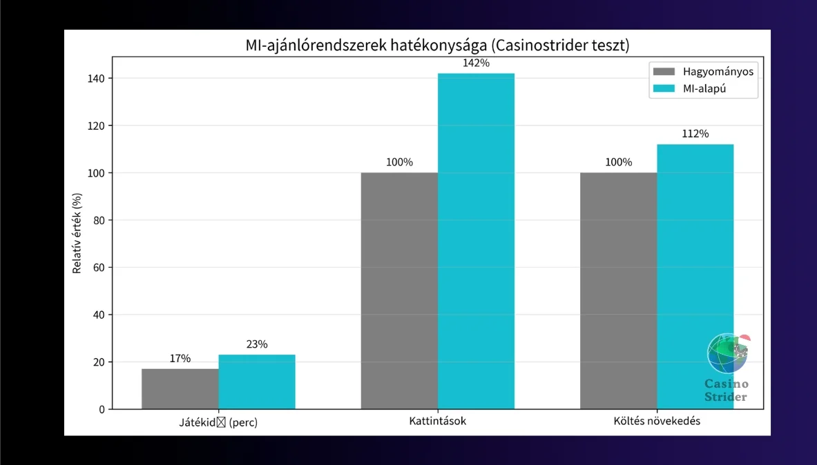 két csoport közötti különbségeket mutatja