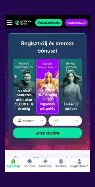 Regisztráció megkezdése Granawin