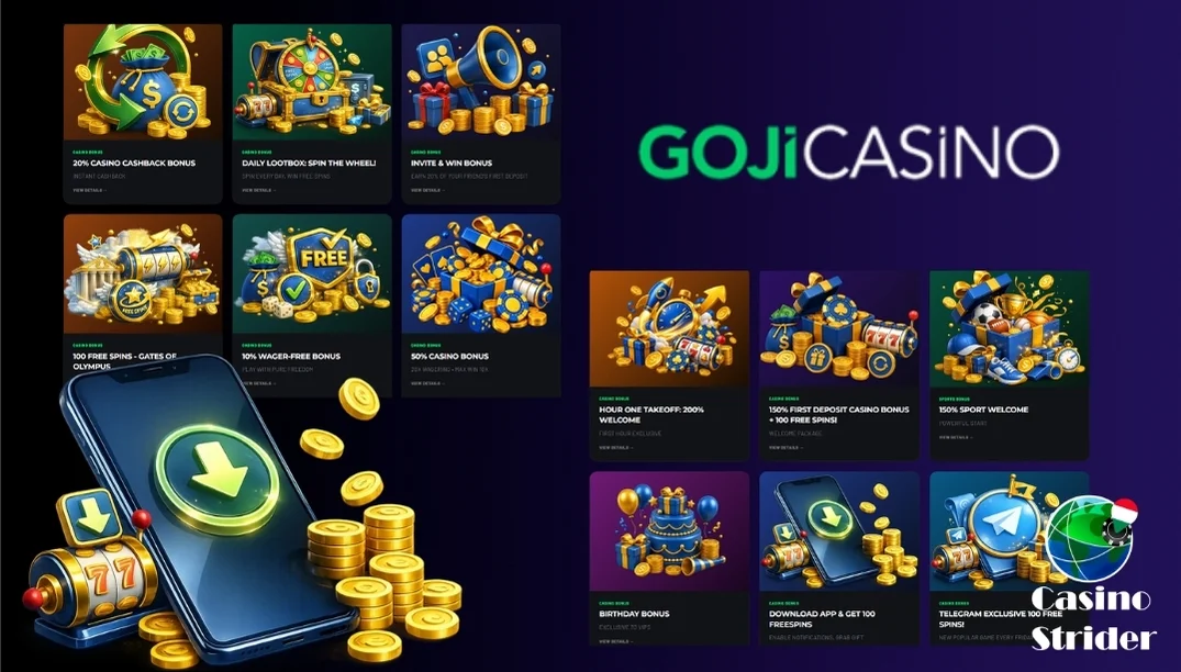 Gojicasino bónuszok és akciók